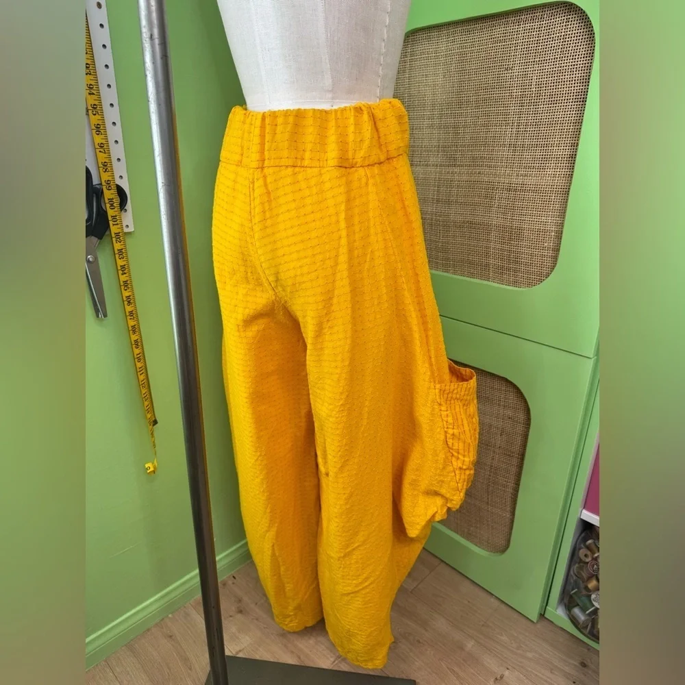 100% Cotton Lantern Pants with Pockets - Picture 3 of 4